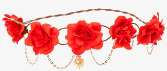 Download Flower Floral Flowercrown Gold Roses Freetoedit Picture Red Flower Crown Transparent Png 1024x1024 Free Download On Nicepng