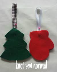 Maybe you would like to learn more about one of these? Easy Sew Or No Sew Felt Christmas Ornaments And Garland Knot Sew Normal