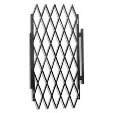 Grisham 48 In Security Expandable Gate Black 90002 At The Home Depot Steel Security Doors Metal Doors Design Gate