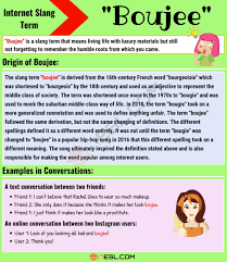 Boujee Meaning What Does Boujee Mean With Useful Conversations 7 E S L In 2020 Learn English Learn English For Free Different Words