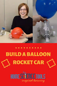 Build A Balloon Rocket Car In 15 Minutes Learn About Newton S Third Law Of Motion To Every Action Th Balloon Rocket Balloon Cars Newtons Third Law Of Motion