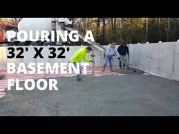 Aug 14, 2020 · how to lay a concrete basement floor part 1 doityourself. Pouring A New Basement Concrete Floor 32 X 32 New Home Youtube