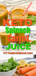 Keto Spinach Carrot Juice Is A Great Iron And Beta Carotene Rich Keto Friendly Option This Recipe Is H Keto Smoothie Recipes Juicer Recipes Detox Juice Recipes