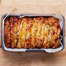 Ham And Cheese Pull Apart Garlic Bread Recipe By Tasty Recipe Cheesy Bread Recipe Cheesy Bread Bread Pull Apart Recipes