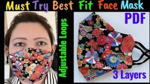 Pattern of face masks and description of sewing in pdf format. How To Make 3 Layer Face Mask At Home Washable Do It Your Self Simple Face Mask Detailed Video Invidious