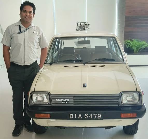 The keys of this very first Maruti 800 were handed over to Mr Harpal Singh in 1983 by the then Prime Minister Indira Gandhi. This car got its registration number DIA 6479,