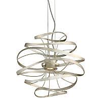 Iron frame with fiberglass shade. Corbett Lighting Vertigo Pendant Light Ylighting Com