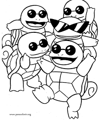 Coloring pages are fun for children of all ages and are a great educational tool that helps children develop fine motor skills, creativity and color recognition! Cute Squirtle Coloring Page Bmo Show