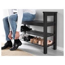 HEMNES bench with shoe storage black-brown 85x32x65 cm | IKEA Eesti