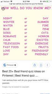 However, how well do you actually know them? My Followers And Best Friends How Well You Know Me Wattpad