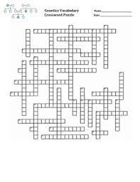 Genetics Vocabulary Crossword Puzzle 34 Key Terms Crossword Puzzle Biology Worksheet Teaching Biology