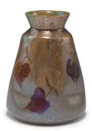 Clement Massier Golfe Juan Vase 1892 95 H 15 5 Cm Designed By Lucien Levy Dhurmer Earthenware Lustre Glaze Afrikanische Kunst Jugendstil Moderne Kunst