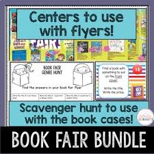 book fair centers and scavenger hunt bundle