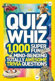Do you know the secrets of sewing? Quiz Whiz 1 000 Super Fun Mind Bending Totally Awesome Trivia Questions National Geographic Kids By National Geographic Kids Paperback 2012 For Sale Online Ebay