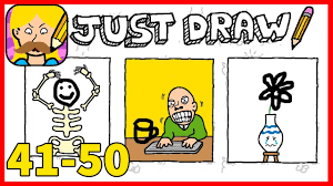 Level dalam game ini seringkali diacak dan antara pemain yang satu dengan yang lain bisa saja mempunyai soal yang tidak samajika jawaban dibawah ada yang tidak cocoksesuai silahkan cari jawabannya di level yang lain. Just Draw Level 41 42 43 44 45 46 47 48 49 50 Solution Or Walkthrough Youtube