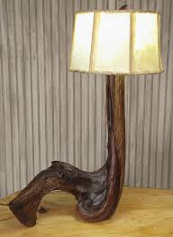 Cedar Driftwood Rustic Table Lamp By Missourinatureart On Etsy 139 00