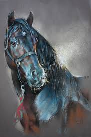 Daniela Nikolova Sidiropoulou Horse Art Entendido Xxxiv Caballos Mayoral 30 40 Pastel Horse Drawings Horses Horse Art