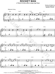 Buy this item to display, print, and enjoy the complete music. Elton John Rocket Man Sheet Music Piano Solo In G Minor Download Print Sku Mn0156935