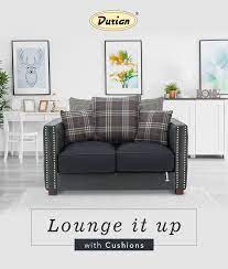 Elegant Sofa Cocooning Comfort And Style The Dual Upholstery Of Fabric Leatherette With Detailed Nail Head Trim Buy Furniture Online Furniture Elegant Sofa