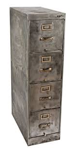 Vintage cole metal 1 drawer file cabinet , made in usa,industrial storage. C 1940 S Salvaged Chicago Vintage American Industrial Pressed And Folded Steel Four Drawer Filing Cabinet With Brushed Metal Finish