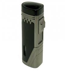 Cigar Lighter Eternity E2 Black Triple Jet Torch Butane Cigar Lighter Built Punch Cigar Lighters Torch Torch Light