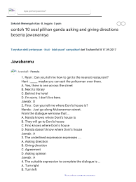 10 contoh dialog asking and giving opinion singkat. Contoh Soal Pilihan Ganda Opinion And Thought Beserta Jawabannya