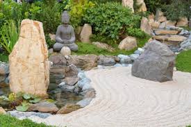 Garden Design Ideas Zen Garden Sand Rocks Buddha Statue Small Japanese Garden Zen Garden Design Japanese Garden Backyard