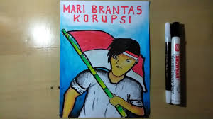 Cara Membuat Poster Anti Korupsi Yang Bagus Youtube