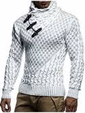 Shop men's ellesse red size m crewneck at a discounted price at poshmark. Buy Coofandy Men S Knitted Cotton Pullover Hoodie Long Sleeve Turtleneck Sweater Online Topofstyle