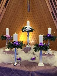 Advent Altar 2015 Parkrose Umc Altar Decorated With White Candles And Flower Deco Advent Church Decorations Christmas Decorations Church Christmas Decorations