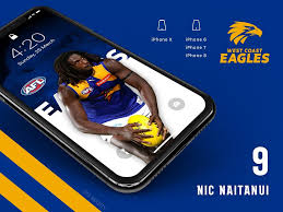 Download, share or upload your own one! West Coast Eagles Iphone 6 7 8 Wallpaper Splash This Wallp Flickr