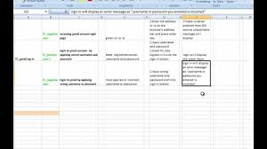 software test case template excel