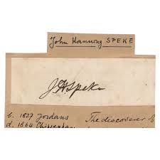 John Hanning Speke Signature for sale ...