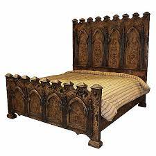 Bed frame, cabinet and other furniture crafts in set are available in dark paint colors especially black. Gothic King Bed World Of Decor