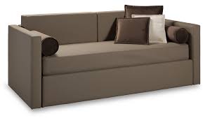 In piuma d'oca con inserto in poliuretano elevato d35 e d40 rivestito in cotone. Poltrona Letto Con Doghe In Legno