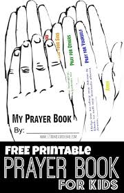 There are some coloring pages of people praying at the bottom of this page. Free Printable Prayer Book For Kids