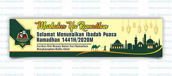 Dengan demikian, satu di antara hal yang menjadi identitas seorang muslim yang beriman adalah. Desain Spanduk Puasa Ramadhan Marhaban Ya Ramadhan Jalanninja Com