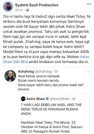 Search results for astro shaw sdn bhd. Ni Lebih Kepada Fitnah Mohon Astro Ambil Tindakan Sivil Terhadap Dia Syahmi Sazli