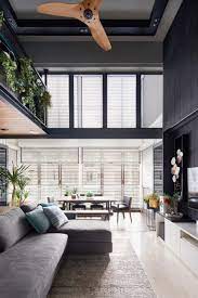 This deep shade of navy adds a bold, sophisticated style to the interior design of your home. This Family S Mod Industrial Home Has Its Own Mezzanine Loft Loft Interior Design Industrial Home Design Loft Design