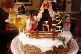 A snowman face birthday cake for a christmas birthday. Coolest Homemade Christmas Cakes