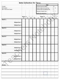 Data Sheet Template To Track Progress Toward Iep Goals From