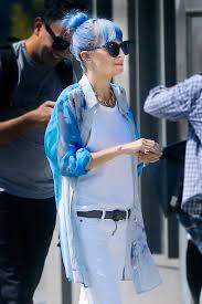 Nicole Richie Blue Hair Purple Dye Pastel Trend Nicole Richie Blue Hair Nicole Richie Style