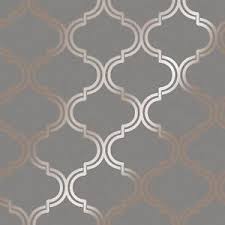 Geometric Wallpaper Rose Gold Silver Navy Blue Teal Metallic More Ebay Gold Textured Wallpaper Rose Gold Wallpaper Trellis Wallpaper