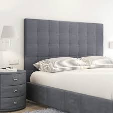 Sogno Tete De Lit Capitonnee Style Contemporain Tissu Gris Fonce L 140 Cm Tete De Lit Capitonnee Lit Capitonne Tete De Lit Grise