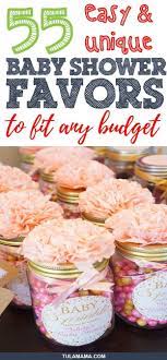 55 Easy Unique Baby Shower Favor Ideas To Fit Any Budget Baby Shower Favors Diy Baby Shower Party Favors Girl Baby Shower Favors Girl