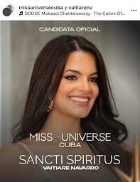 Nuestra Miss Universe Cuba Vaitiare Navarro Valdivia elegancia, una hermosa  👸 todo su cuerpo natural belleza que Dios le dio  🙏🙏🙏👑🇨🇺🇨🇺🇺🇸🇺🇸🫶👑 apóyenla con su votos y comentarios 🙏🙏