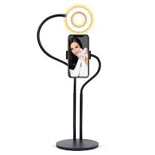 Merkury Vlogging Ring Light Phone Holder With Remote Platform Base Target