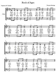 Free Choir Sheet Music Rock Of Ages Hymn Sheet Music Hymns Lyrics Christian Song Lyrics