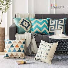 These Decorative Bed Cushion Covers That Will Make Your Bed Look All Soft And Cosy 449 For A Set Of 5 In 2020 Throw Pillows Cushion Covers Decorative Cushion Covers