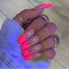 Nails Longnails Pink Tip Nails Dream Nails Hot Nails